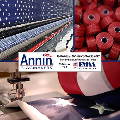 Annin Flagmakers (2340) SolarGuard Nyl-Glo American Flag - 10 x 15 Feet