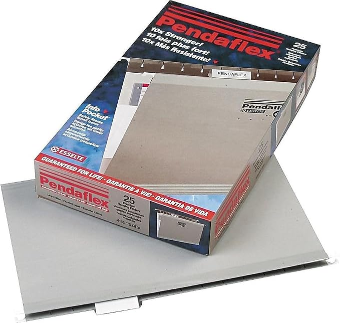 Pendaflex Recycled Hanging Folders,Gray, Legal