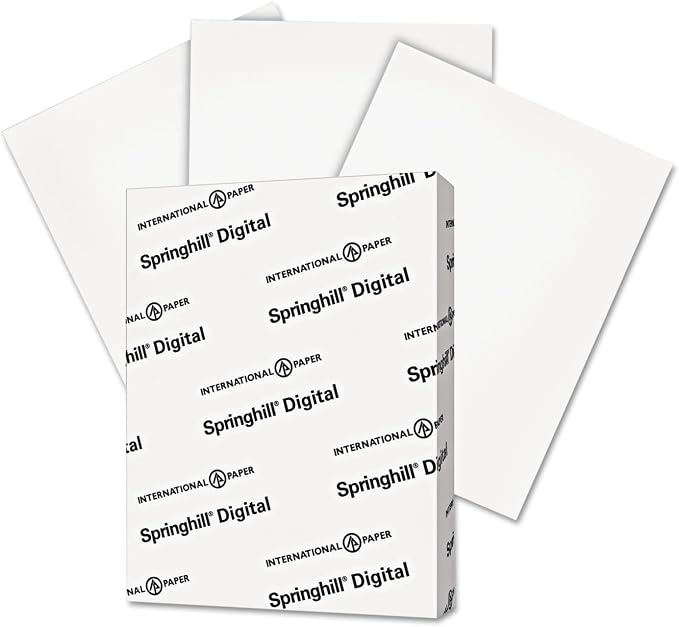 Springhill White 11” x 17” Cardstock Paper, 90lb, 163gsm, 1,000 Sheets (4 Reams) – Premium Lightweight Cardstock, Printer Paper with Smooth Finish for Greeting Cards, Flyers, Scrapbooking – 015110C