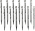 Yucold Customized ballpoint pens in bulk, personalized ballpoint pens with free engraving, for use in companies, enterprises, graduation anniversaries (Silver,26)