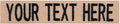 Northern Safari Custom Uniform Name Tapes Solid Colors. Coyote Tan Webbing, 5 Inch Sew on
