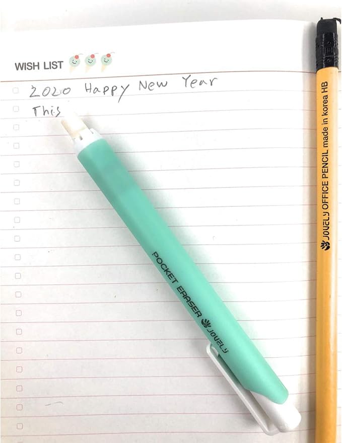 Mechanical Pocket Eraser Pen, Retractable Precision Eraser