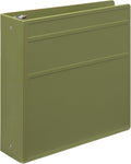 Carstens 3-Inch Heavy Duty 3-Ring Binder - Side Opening, Sage, Durable Plastic, Precision No-Gap Rings, Waterproof Cover, No Pockets, Holds 400 US Letter Sheets, BPA-Free, Made in USA (1714-3R)