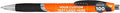 DISCOUNT PROMOS Ballpoint Pens With Rubber Grip - 100 pack - Customizable Text, Logo - Black Ink Ball Point Pen with Soft Touch Plastic - Orange