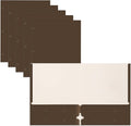 Better Office Products Two Pocket Portfolio Folders, 50-Pack, Brown, Letter Size Paper Folders, 50 Pieces, Brown