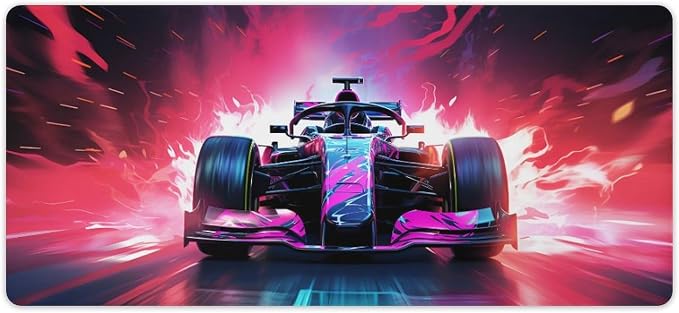 Large Mouse Pad F1 Racing Desk Mat Computer Accessories Gaming Office Organizers Supplies Decor Essentials Keyboard Pads for Desk Rubber 40x90cm
