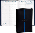 Quo Vadis 2026 Minister - Weekly/Monthly Planner - 12 Months, Jan. to Dec. - 6 1/4 x 9 3/8" - Grained Faux Leather Billy Black Cover- Time Management Appointment Organizer