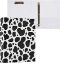 3 Ring Binder Cow Print 1.5 Inch Three Ring Binder | Cute Binder with 3 Storage Pockets for Women School Office Supplies