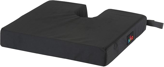 NOVA Coccyx Seat Cushion – High Density Foam U-Shaped Pillow for Tailbone Pain Relief, Sciatica & Back Support – Fits Wheelchair, Office Chair & Car – Non-Slip, Washable Cover – 20” x 18” x 3”