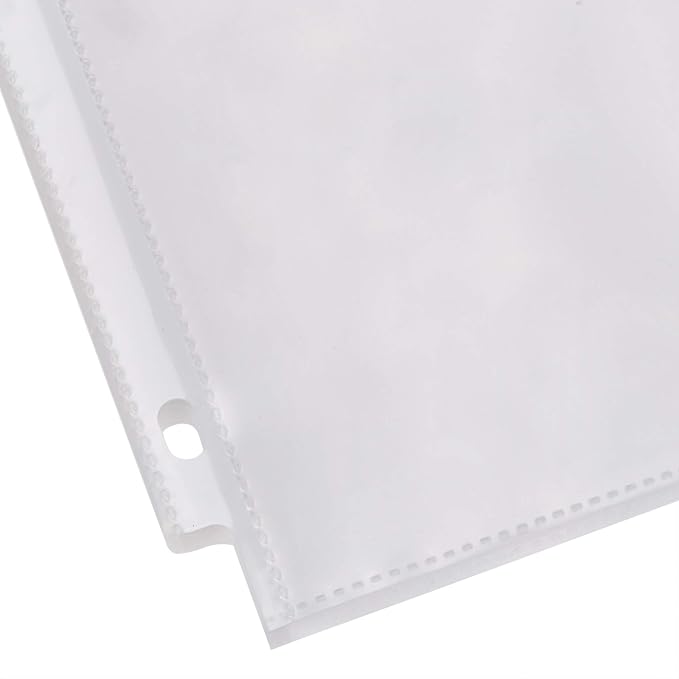 Amazon Basics Heavy Duty Sheet Protectors for 3 Ring Binder, Top Loading, Clear Plastic, 8.5 x 11 inch, 500-Pack