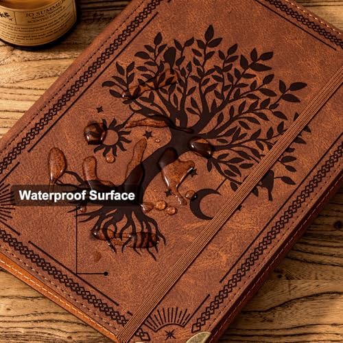 Ovesmusl PU Leather A5 Binder 6 Ring Refillable Journal Cover No Refill