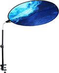 Office Cubicle Desk Shade Anti-Glare Cover Light Sensitive Professionals Cubicle Light Blocker for Workspaces Desk Canopy 36" Circular Shading Light Shade with Clamp