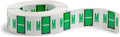 Smead BCCR Bar-Style Color-Coded Alphabetic Label, M, Label Roll, Light Green, 500 Labels per Roll, (67083)