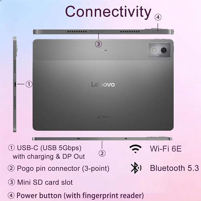 Lenovo Idea Tab Pro Tablet, 12.7" 3K QHD, Android OS, 128GB + 128GB SD Card | 144Hz Touchscreen, MediaTek Dimensity 8300, Tab Pen Plus, 11-Hr Long Battery Life, Lightweight, for Student & Gaming