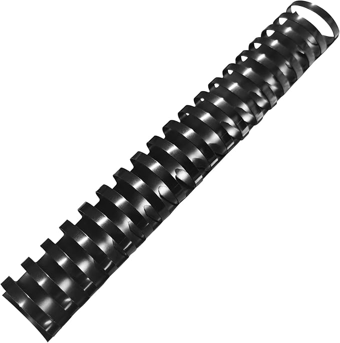 TOTiyea 50 Pack 1-1/2" 19 Ring Plastic Binding Combs,320-Sheet Letter Size | Binding combs,Black,8.5"x11",For educators custom teaching References,classroom organization,work supplies