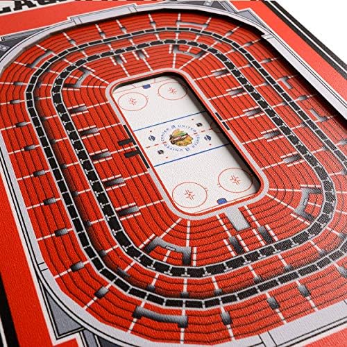 YouTheFan NHL Chicago Blackhawks 3D 8 x 32 Stadium Banner