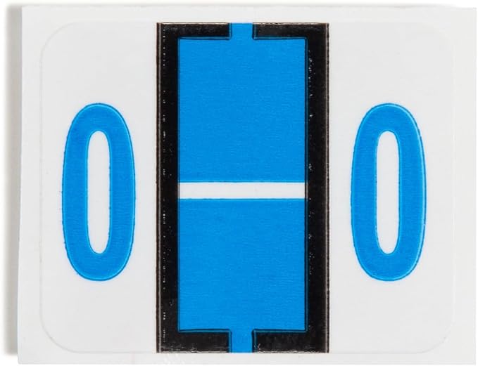 Smead BCCR Bar-Style Color-Coded Alphabetic Label, O, Label Roll, Blue, 500 Labels per Roll, (67085)