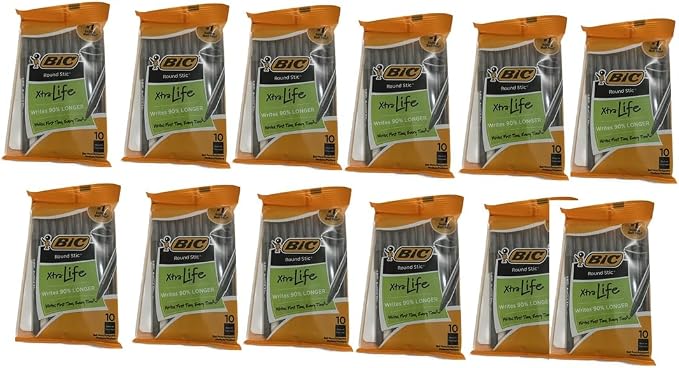 BIC Ballpoint Pen, Black Ink, 120-Count
