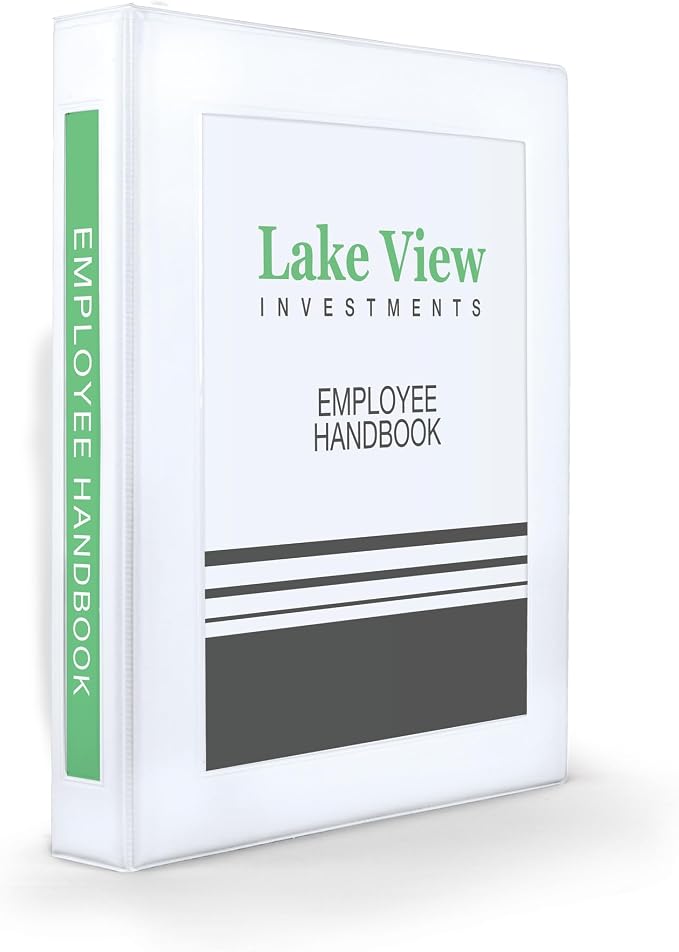Avery Heavy-Duty Framed View 3 Ring Binder, 1" Rings, 1 White Binder | For Heavy School, Home and Office Use, Reinforced Vinyl Cover, One Touch EZD Locking Rings, Mounting Sheets for Title Page