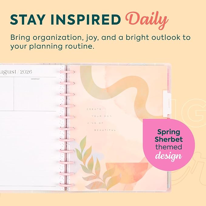Happy Planner Disc-Bound Planner July 2026–June 2027, Big Size