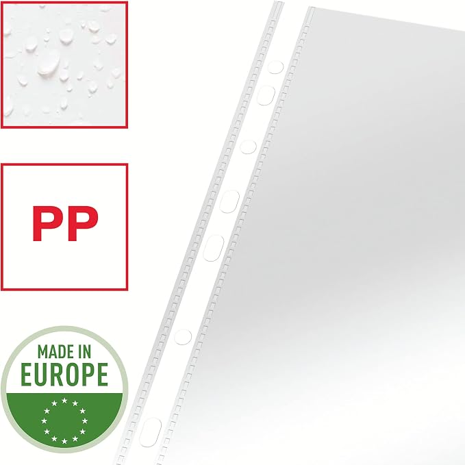 Esselte Leitz Standard A4 PP Document Wallet 100 Stück Clear