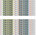 Tenceur 200 Pcs Star Student Motivational Pencils with Erasers Bulk 7.3 Inches Student Incentives Recognition Education Award Prize for Teacher School Classroom Reward Supplies