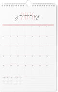 Karto Wall Calendar 2026 11x17 in - Two Font Pink | January 2026 to June 2027, Vertical, Boosts Productivity, Easy Monthly Planning
