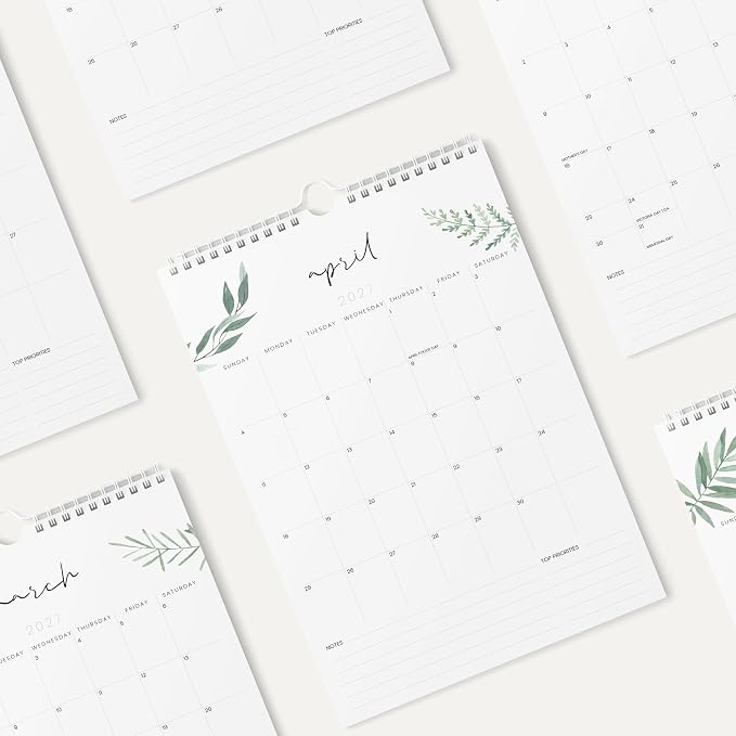 Karto Wall Calendar 2026-2027 11x17 in - Greenery