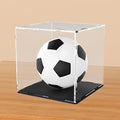Clear Acrylic Display Case,Self-Assembly display cases for figures,countertop Box Cube Organizer Stand Riser Dustproof Showcase for Basketball Soccer ball Figure Toys Collectibles(10.2x10.2x10.2 inch)
