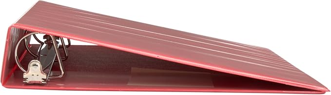 12 Pack Red 3-Ring Binders, 1.5", Slant D-Ring, Durable, EPI Premium, Heavy Duty, Holds 375 Sheets, Clear View Presentation, Non-Stick, 2 Inside Pockets, Organizer for School, Home Office