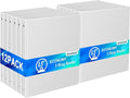0.5'' Economy 3-Ring Binders, 1/2 Inch Round Rings, 100 Sheet Capacity, ClearVue Presentation View, Non-Stick, Bulk Pack of 12 (White - 12 Packs)