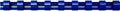 Fellowes A4 12 mm Plastic Binding Combs for Comb Binding Machine, Binds 56 to 80 Pages, Blue, Pack of 100