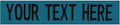 Custom Uniform Name Tapes Solid Colors. Made in The U.S.A. Ships Under 24 Hours. Teal Fabric, 3.5 Inch Hook Fastener (Uniform Ready Fastener)