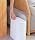 Sooyee 10L Rectangular Plastic Trash Can, Cream White