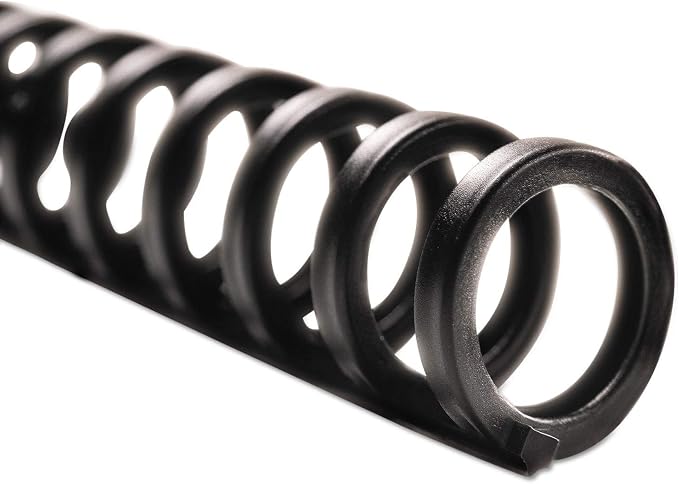 Swingline GBC 2515662 ProClick Easy Edit Spines, 5/16-Inch Diameter, 45 Sheet Capacity, Black, 25/Pack