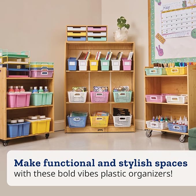Really Good Stuff Durable Book and Binder Holders - 6 Pack - Bold Vibes