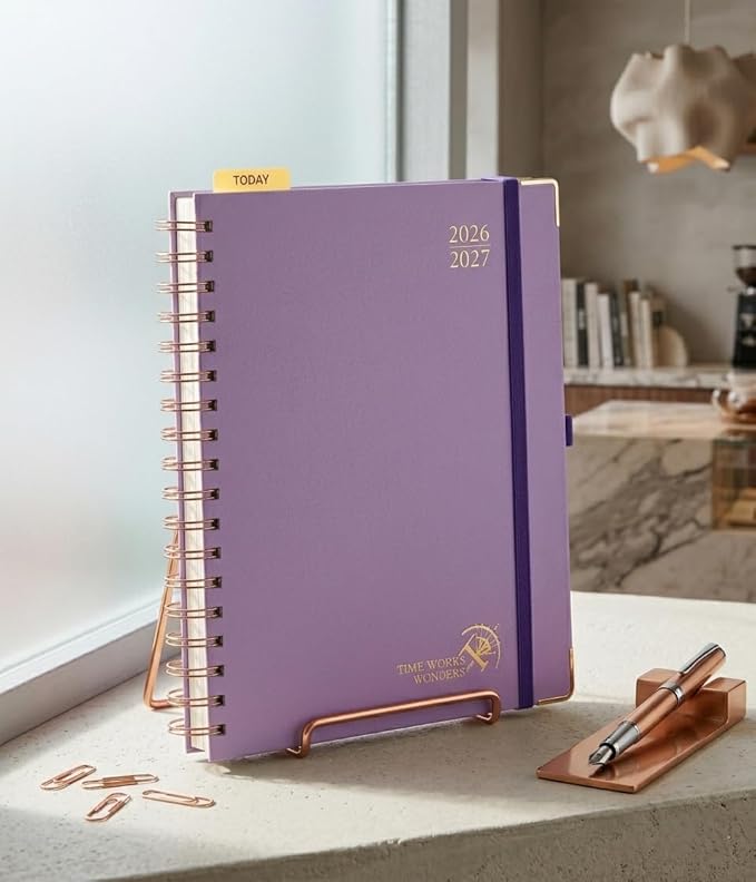 POPRUN 2026-2027 Weekly Planner 10" x 8"Weekly and Monthly Planner Calendar