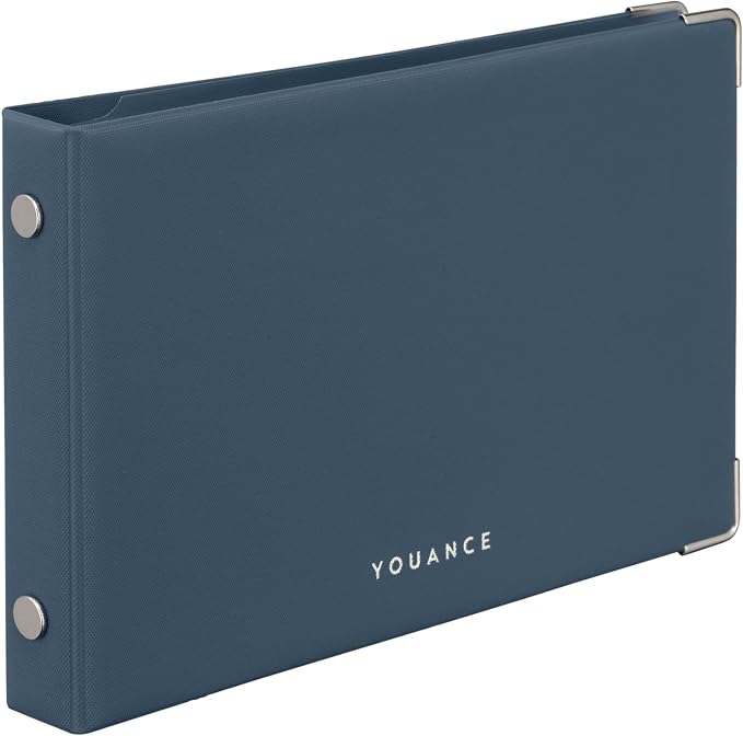 Maruman FM64-72 Loose Leaf Binder, Yuance Mini, 5 Holes, Navy