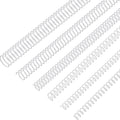 Leinuosen 120 Pack Binder Coils,1/4 5/16 3/8 1/2 5/8 3/4 Inch,White | Plastic Spiral Binding Coils for Documents, Reports, Notebooks, Compatible with Standard Binding Machines, Office Supplies