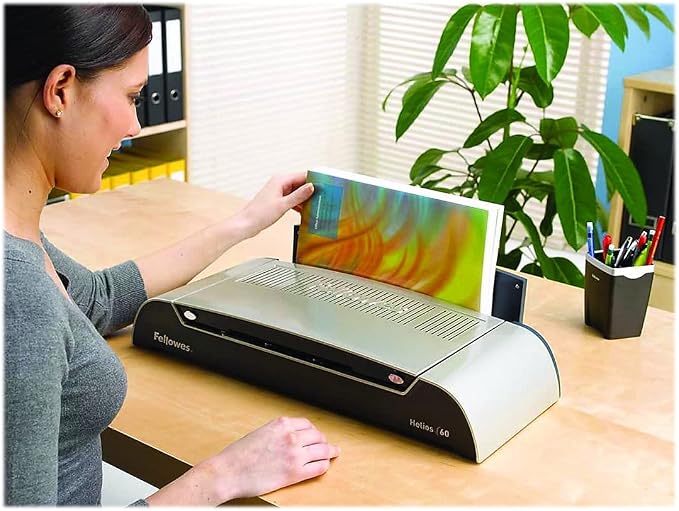 Fellowes Thermal Binding Machine, Helios 60, Platinum/Graphite (5219501)