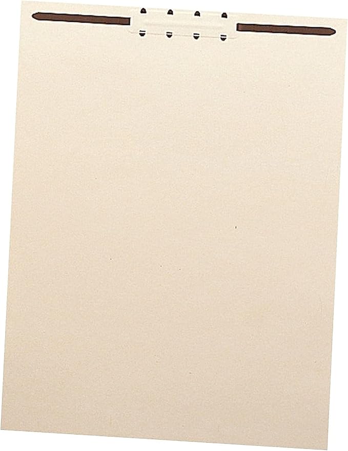 Smead Manila File Backs with 2" Fastener, Letter Size, Manila, 100 per Box (35511)