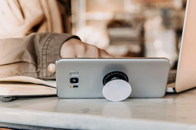 PopSockets Adhesive Phone Grip, Holder- Blanc Fresh | Secure Comfortable Hold, Anti-Drop, Kickstand, Flower, Floral, Kindle, Paperwhite, Magnetic