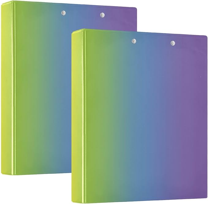3-Rings Binders 1.5 in Notebook Binders with Clipboard 1/2 Pack of Binders School Binder Hardcover 1378921214