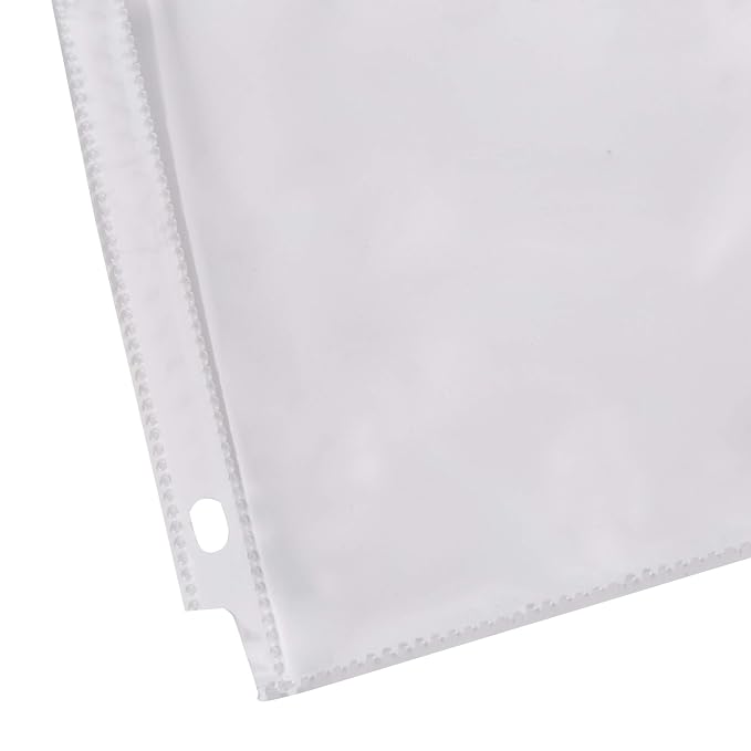 Amazon Basics Sheet Protectors for 3 Ring Binder, Lightweight, Acid-Free, Clear Plastic Sleeves, Letter Size, 8.5 x 11 Inch, 100-Pack