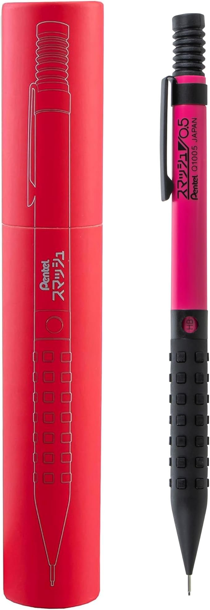 Pentel Smash Drafting Mechanical Pencil (0.5mm) - Special Edition Pink and Black w/Tube