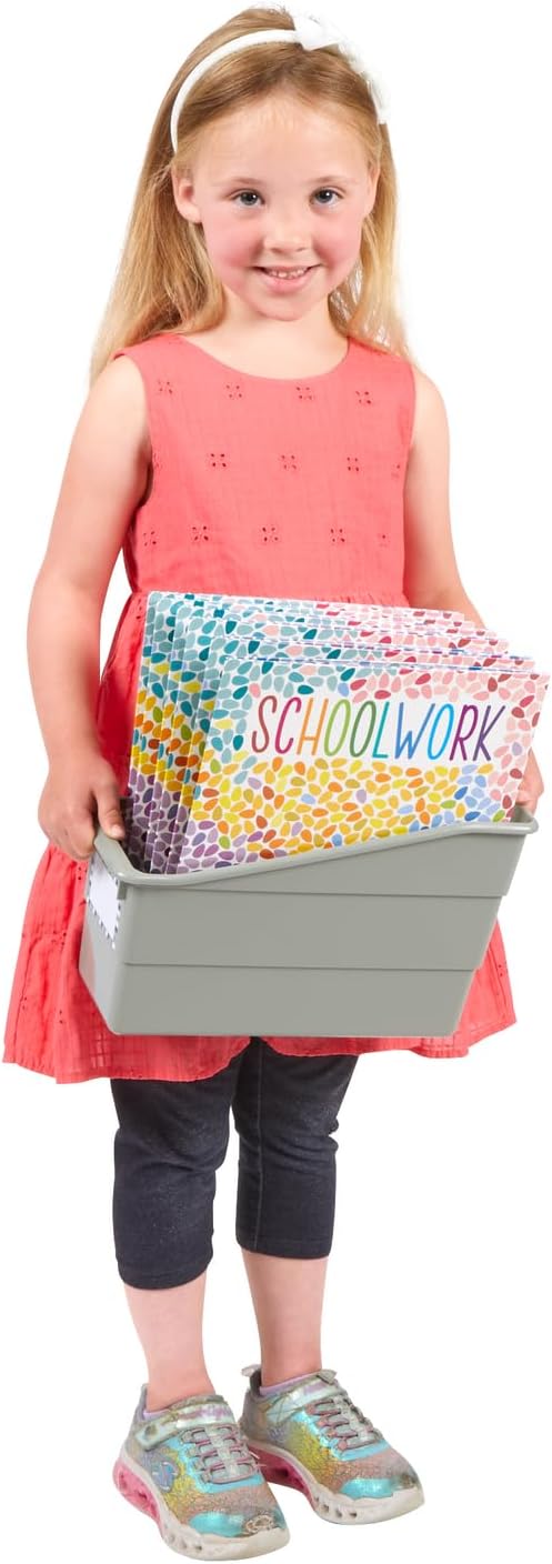 Really Good Stuff Durable Book & Binder Holder, 6-Pack, Pebble
