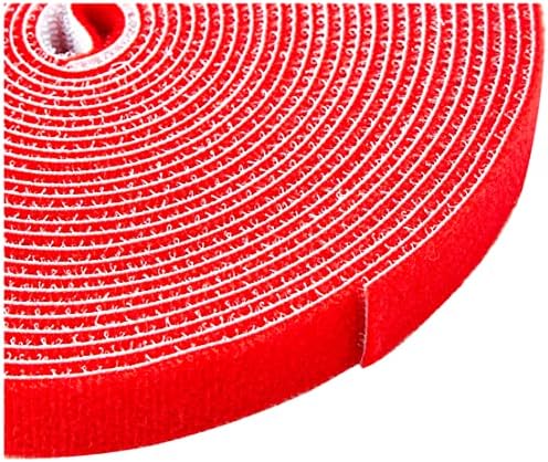 StarTech 25ft (7.6m) Hook and Loop Roll, Red, Fastener Tape (HKLP25RD)