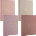 Sayglossy 4 Pcs Aesthetic 3 Ring Binder Sturdy 1 Inch Cute Binder Fits 11" x 8.5" Letter Sized Paper for Women Men School Office Home Supplies Work Organize Paperwork, 4 Colors(Morandi)
