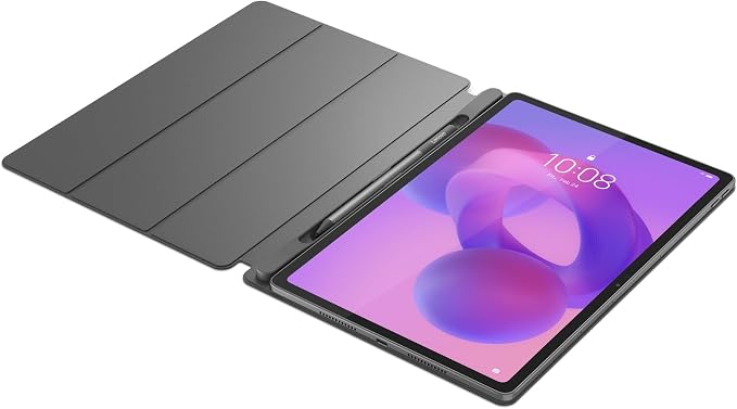 Lenovo Idea Tab Plus - Lightweight Tablet - 12.1″ 2.5K IPS Touchscreen Display - 90Hz - MediaTek Dimensity 6400-8GB Memory - 128GB Storage - Integrated Arm Mali-G57 MC2 - tab Pen & Folio case