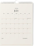 Karto Wall Calendar 2026-2027 8.5x11 in - Beige | July 2026 to December 2027, Vertical, Boosts Productivity, Easy Monthly Planning